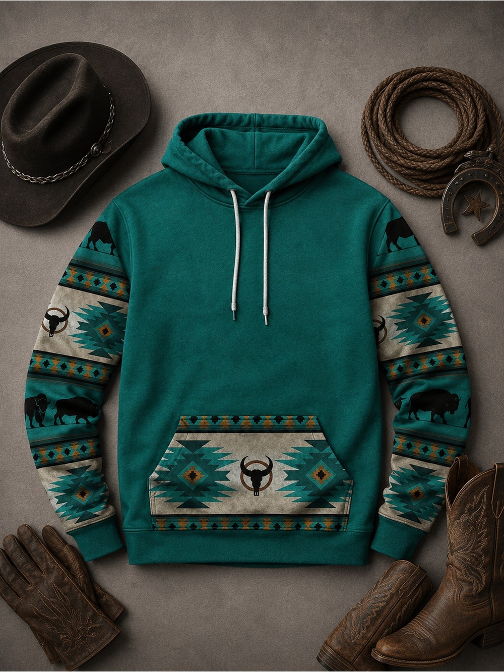 3/$50 “New" Vintage Men's Riding Hoodie